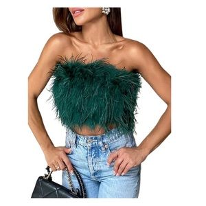 Feather Tube Top